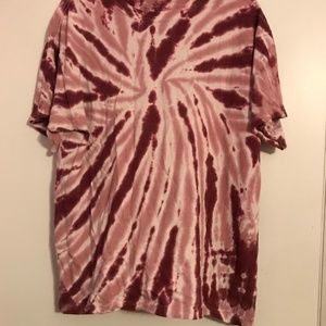 Men's pink tie dye